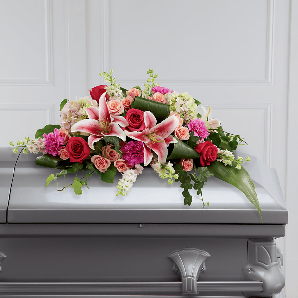 Splendid Grace Casket Spray – Greater Kansas City Flower Shop, Kansas City MO