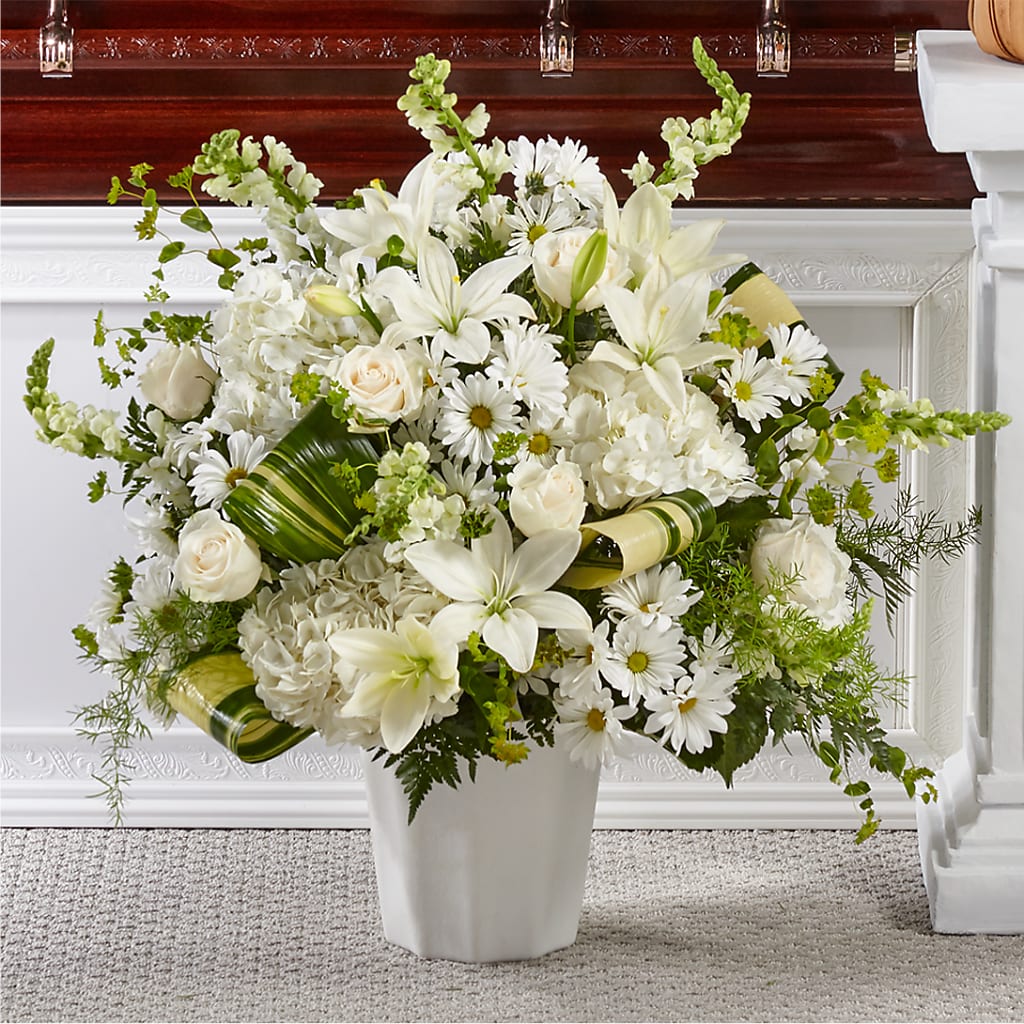 Thoughts of Tranquility Floor Basket – Greater Kansas City Flower Shop, Kansas City MO
