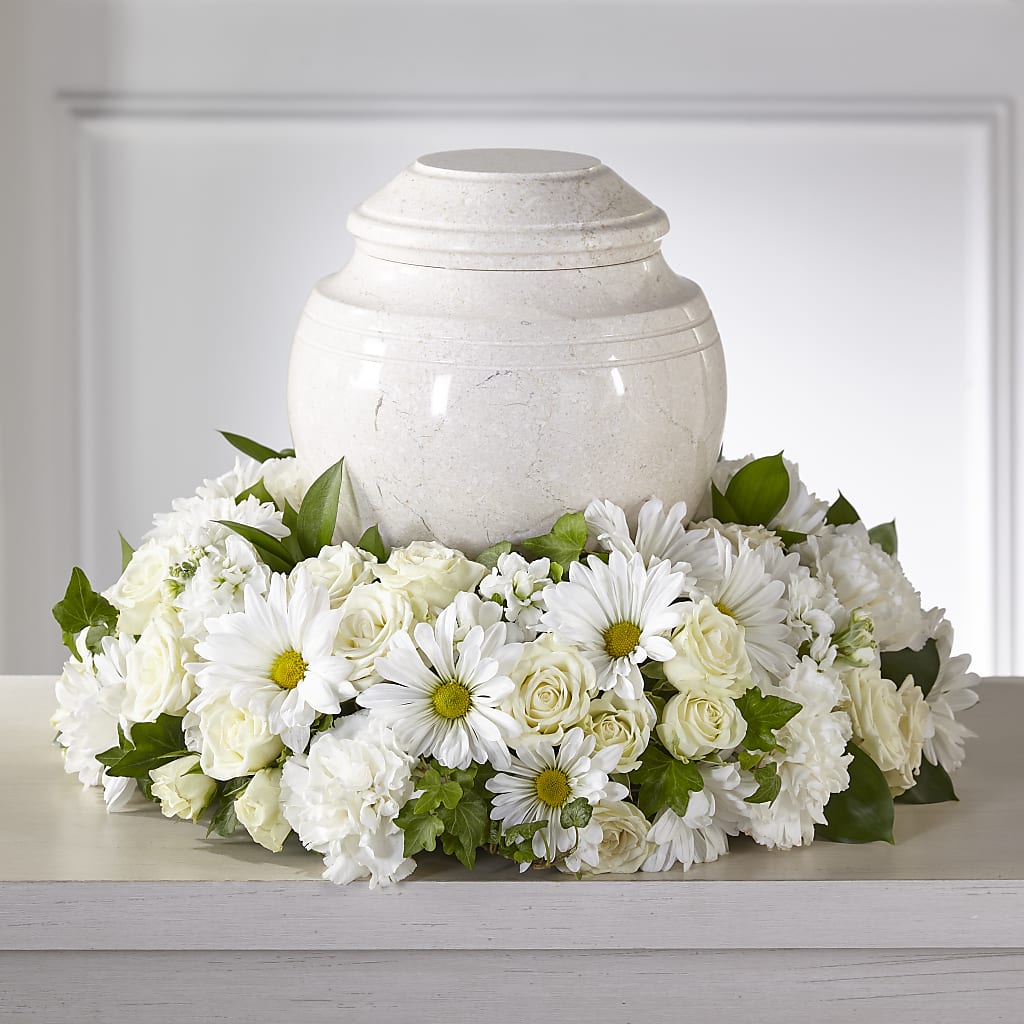 Ivory Gardens Cremation Adornment – Greater Kansas City Flower Shop, Kansas City MO