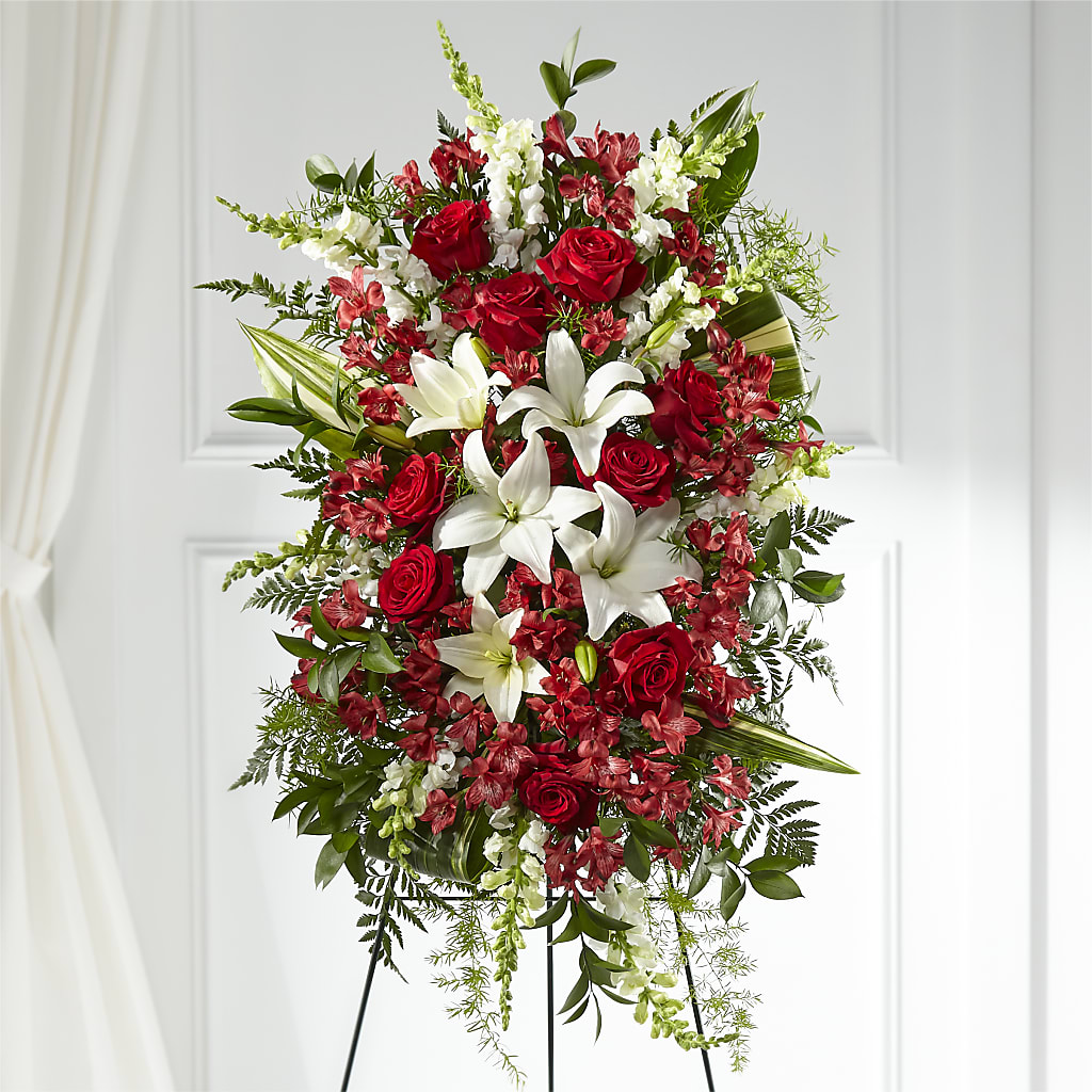 Everlasting Memory Standing Spray – Greater Kansas City Flower Shop, Kansas City MO
