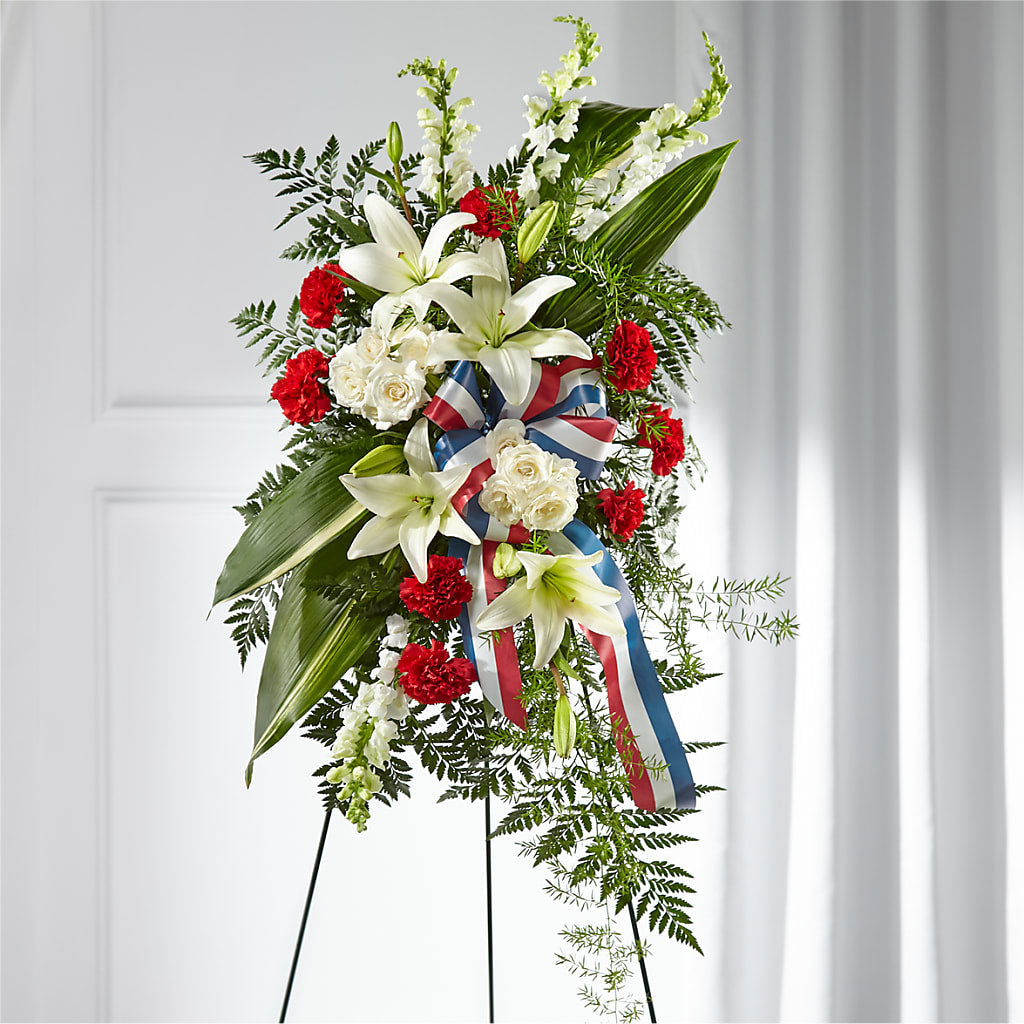 Stars of Life Standing Spray – Greater Kansas City Flower Shop, Kansas City MO