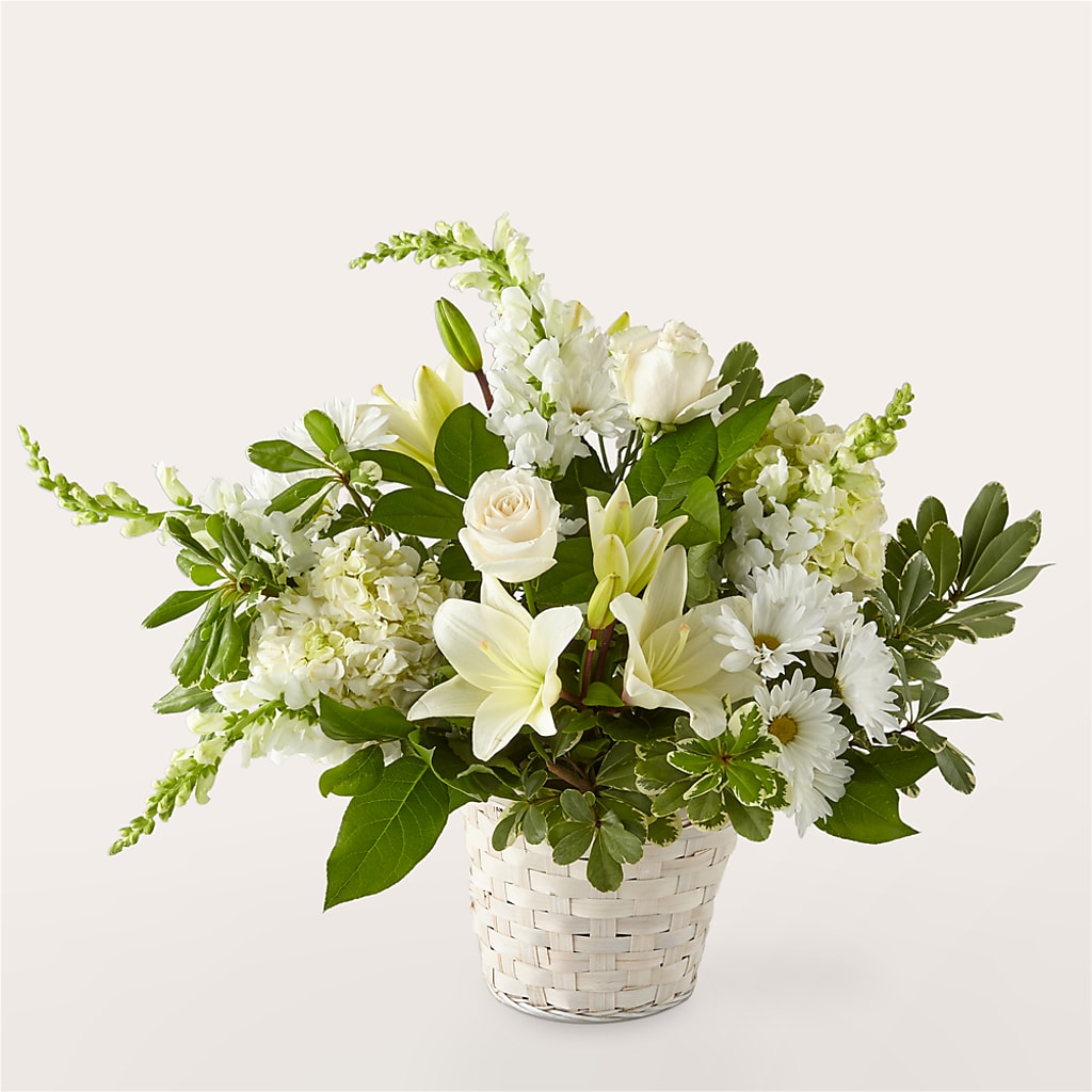 Ivory Elegance Floral Basket – Greater Kansas City Flower Shop, Kansas City MO