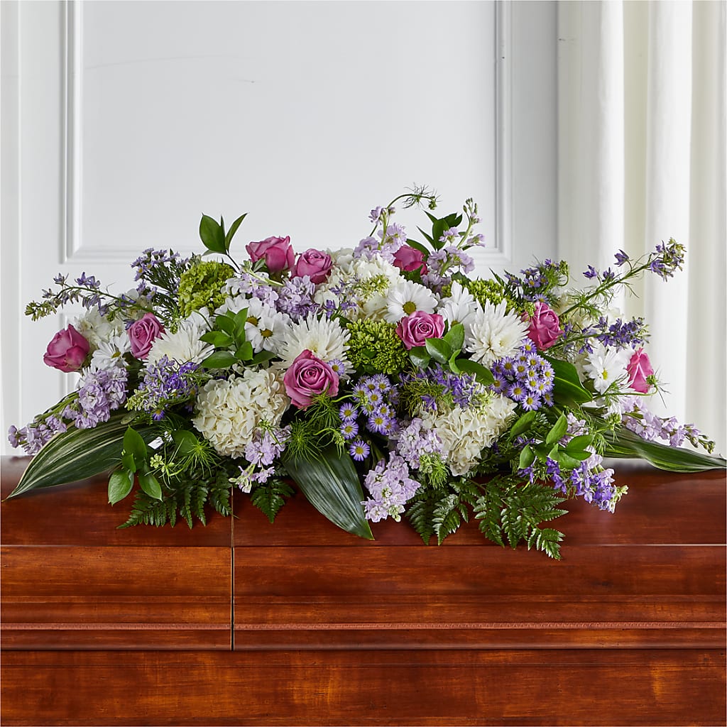 Meadows of Serenity Casket Spray – Greater Kansas City Flower Shop, Kansas City MO