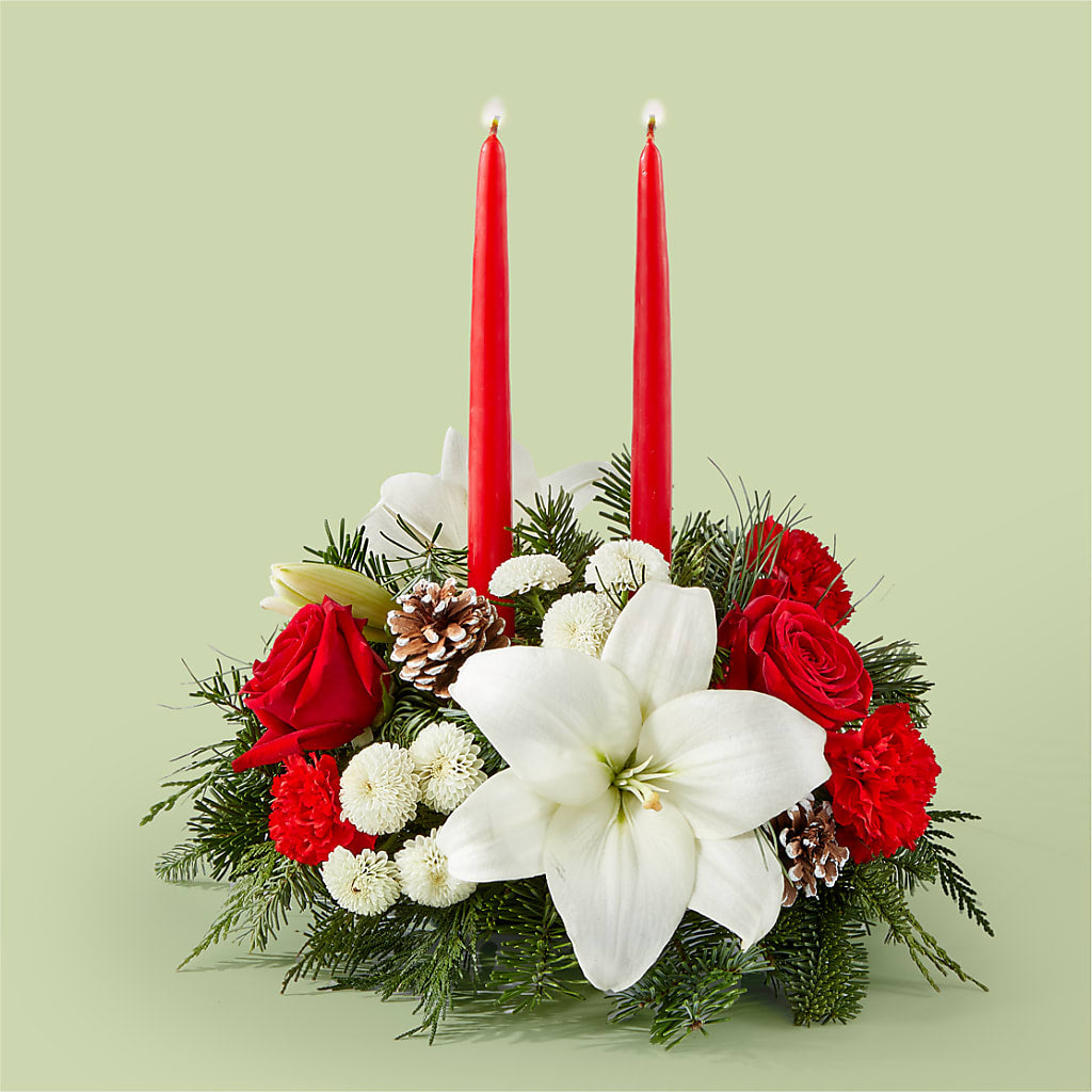Seasonal Festivities Centerpiece – Greater Kansas City Flower Shop, Kansas City MO