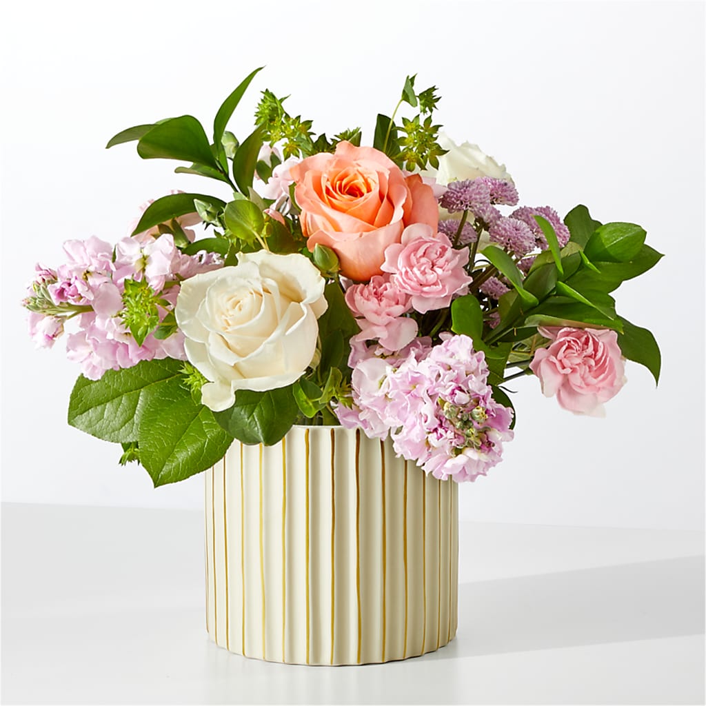 French Market Bouquet with Ivory Vase – Greater Kansas City Flower Shop, Kansas City MO