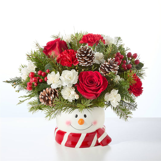 Jolly Snowman Bouquet –  Greater Kansas City Flower Shop, Kansas City MO