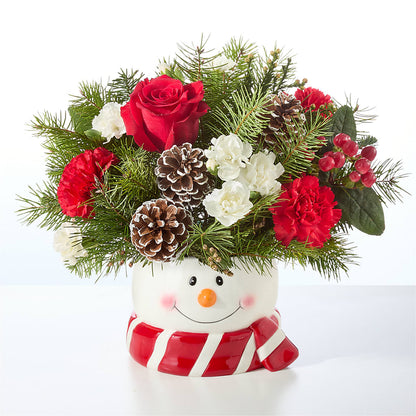Jolly Snowman Bouquet –  Greater Kansas City Flower Shop, Kansas City MO