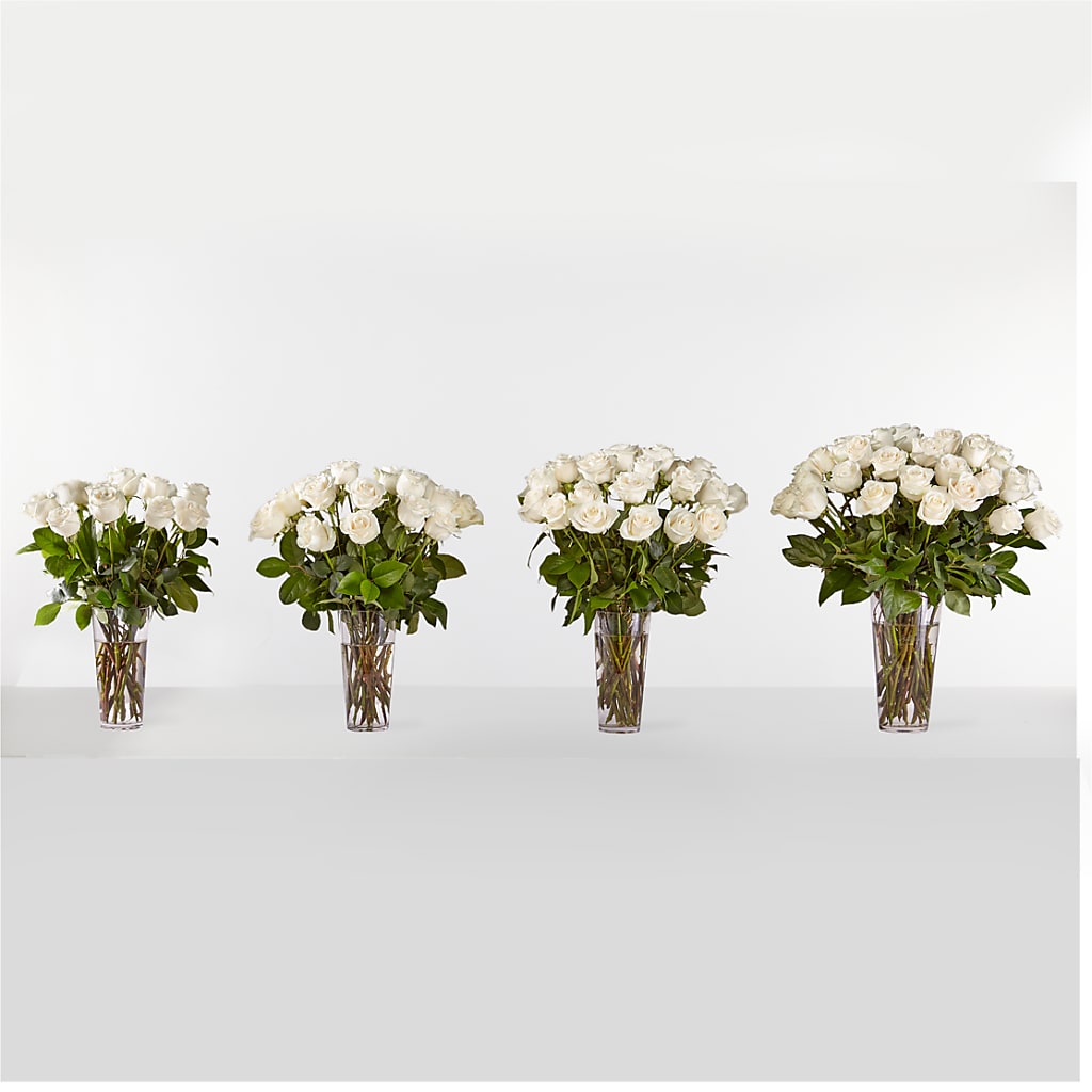 Long Stem White Rose Bouquet –  Greater Kansas City Flower Shop, Kansas City MO
