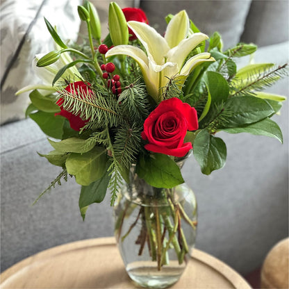 Sparkling Snowflakes Bouquet –  Greater Kansas City Flower Shop, Kansas City MO