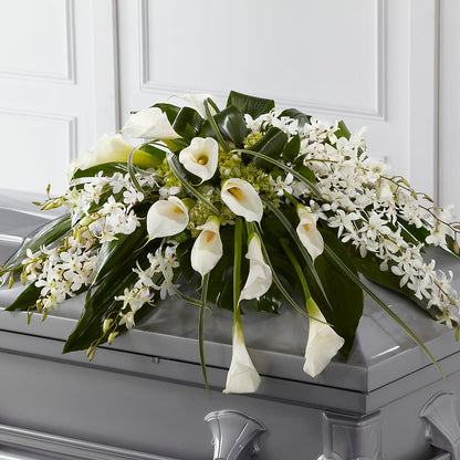 Angel Wings Casket Spray –  Greater Kansas City Flower Shop, Kansas City MO