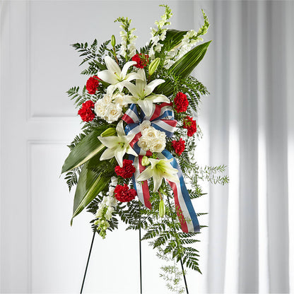 Stars of Life Standing Spray –  Greater Kansas City Flower Shop, Kansas City MO
