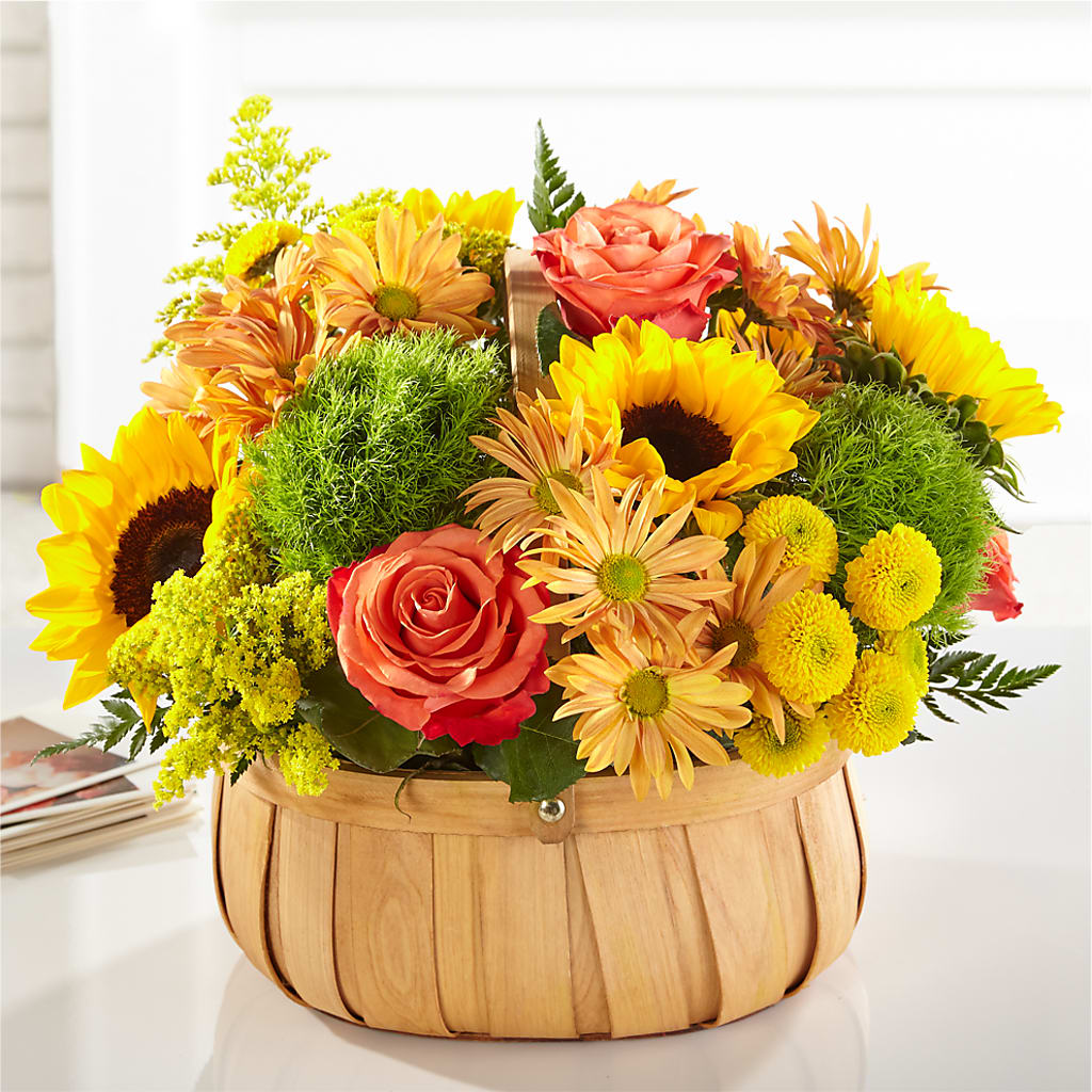 Harvest Sunflower Basket –  Greater Kansas City Flower Shop, Kansas City MO