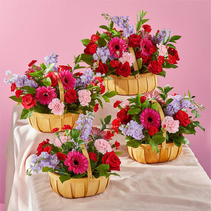 Pink Picnic Basket –  Greater Kansas City Flower Shop, Kansas City MO
