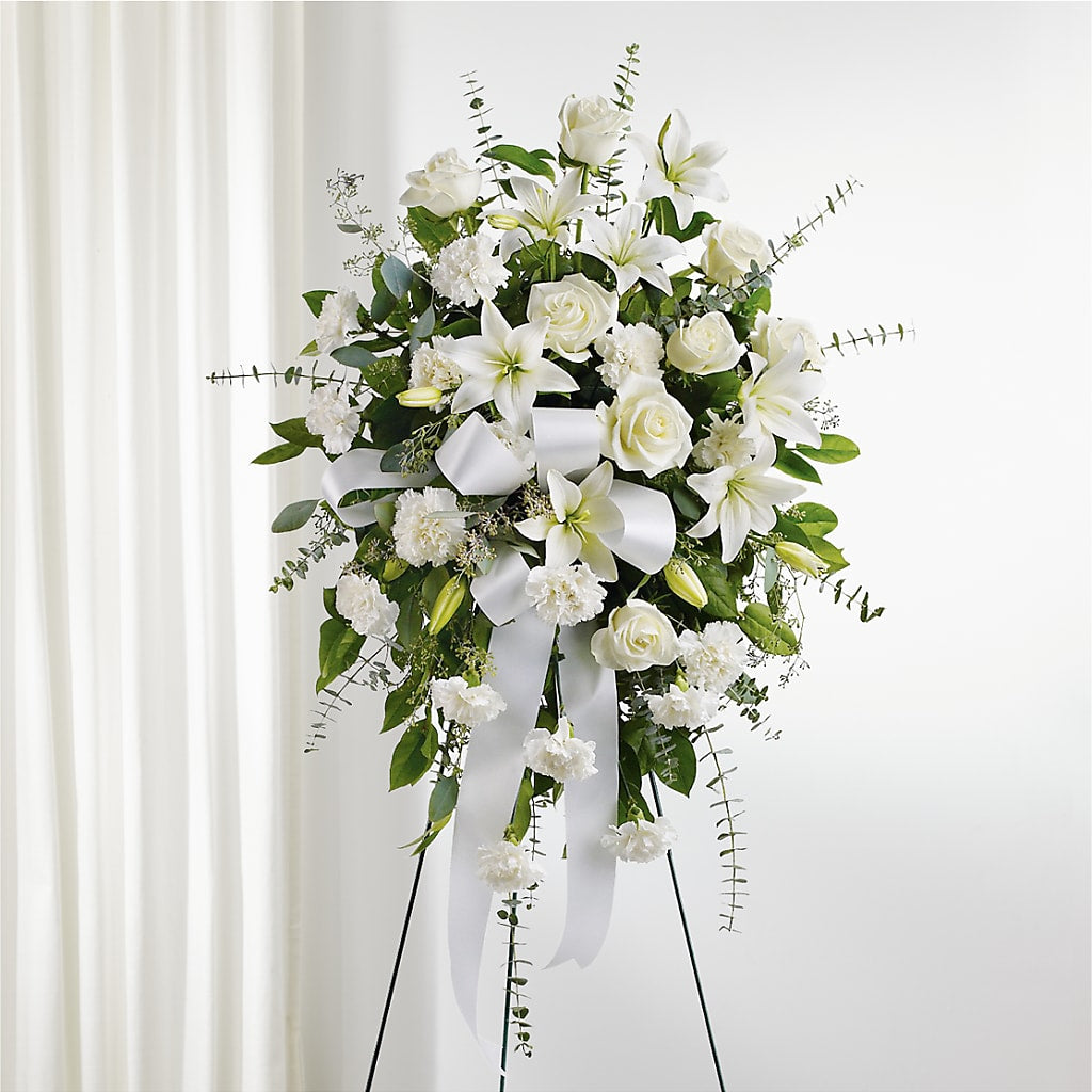 With Care Standing Spray –  Greater Kansas City Flower Shop, Kansas City MO