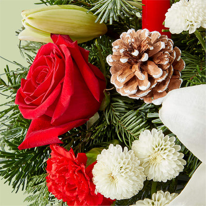 Seasonal Festivities Centerpiece –  Greater Kansas City Flower Shop, Kansas City MO