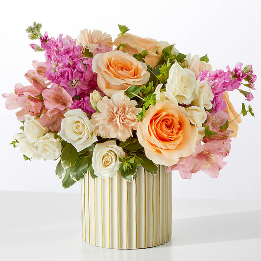 Paradise Bouquet with Ivory Vase –  Greater Kansas City Flower Shop, Kansas City MO